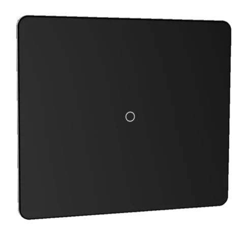 Lumora glossy glass 2m 1 switch in black