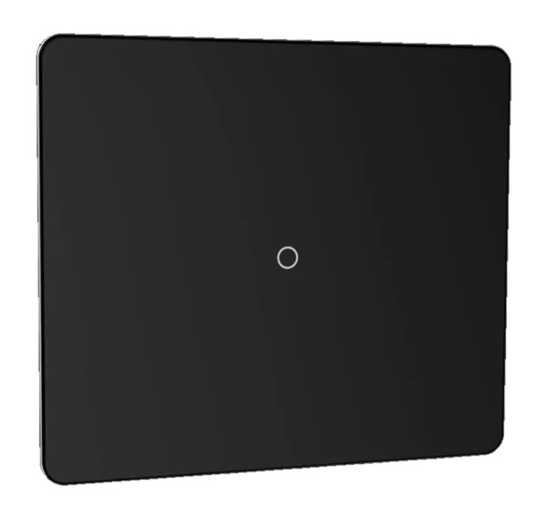 Lumora glossy glass 2m 1 switch in black