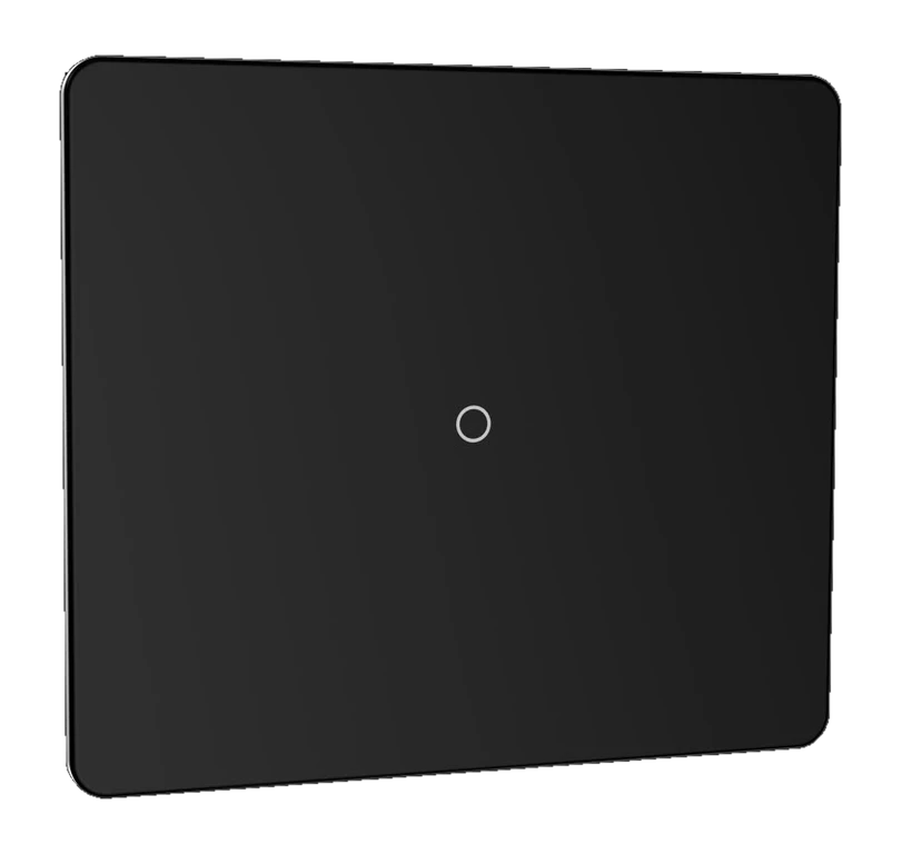 1 SWITCH - 2M (GLOSSY BLACK) Lumora glossy glass 2m 1 switch in black