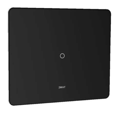 Lumora glossy glass 2m 20a switch in black