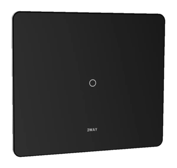 Lumora glossy glass 2m 20a switch in black