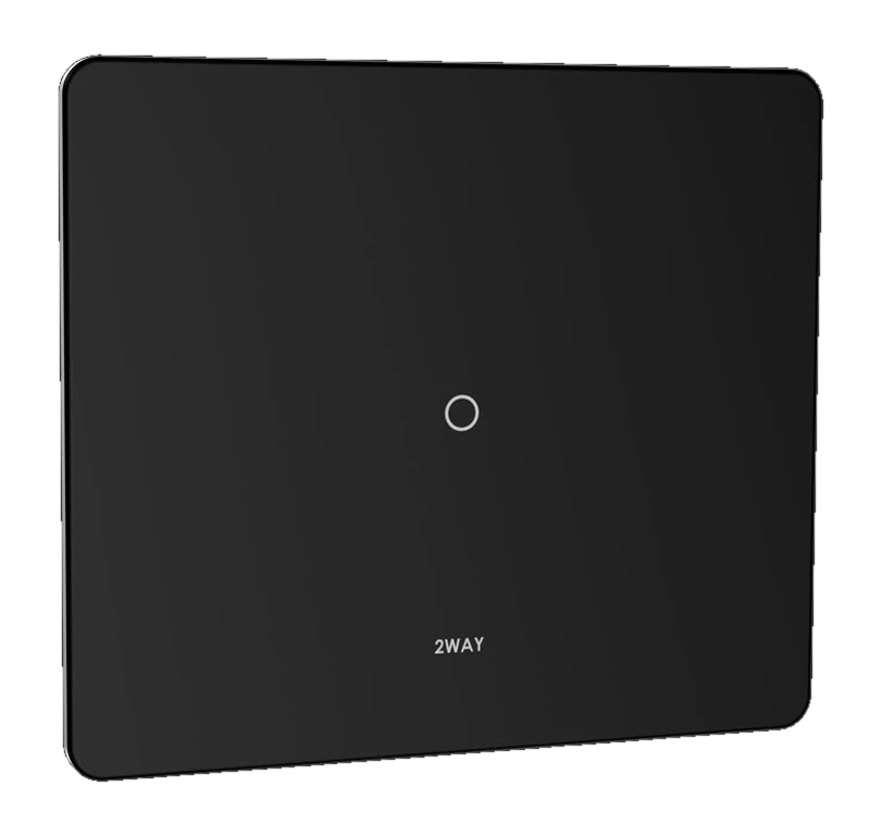 20AMP SWITCH - 2M (GLOSSY BLACK) Lumora glossy glass 2m 20a switch in black