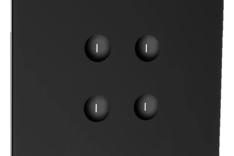 Eclipse matt glass 2m 4 switch