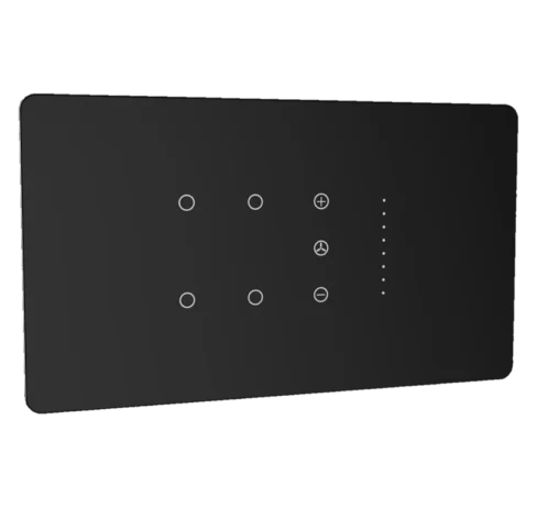 Lumora glossy glass 4m 4 switch + 1 fan