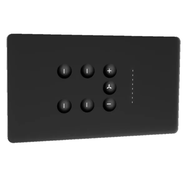 Eclipse matt glass 4m 4 switch + 1 fan
