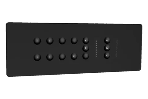 Eclipse matt glass 8m 7 switch + 1 master + 2 fan
