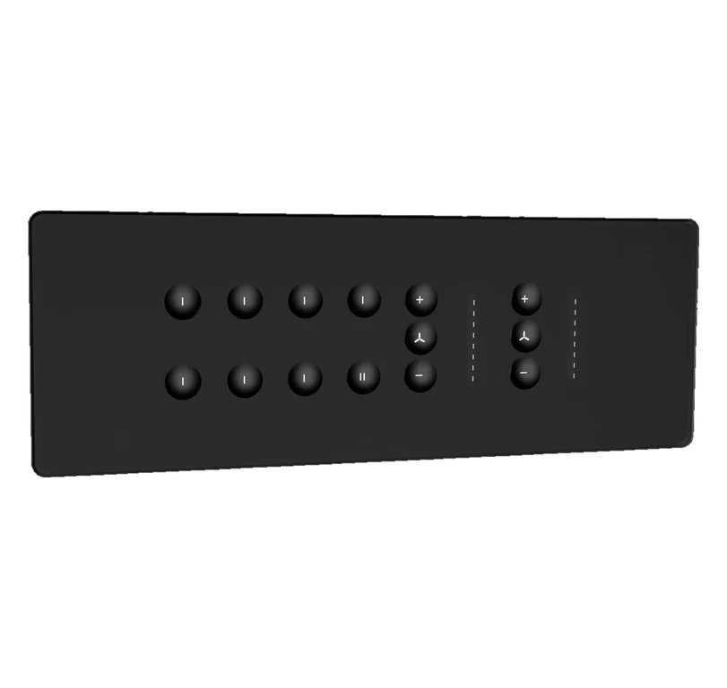 7SWITCHES + 1MASTER + 2FAN - 8M(MATTE) Eclipse matt glass 8m 7 switch + 1 master + 2 fan