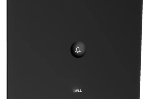 Eclipse matt glass 2m bell push switch