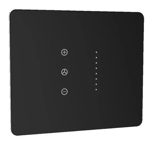 Lumora glossy glass 2m fan switch