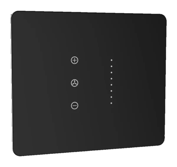 Lumora glossy glass 2m fan switch