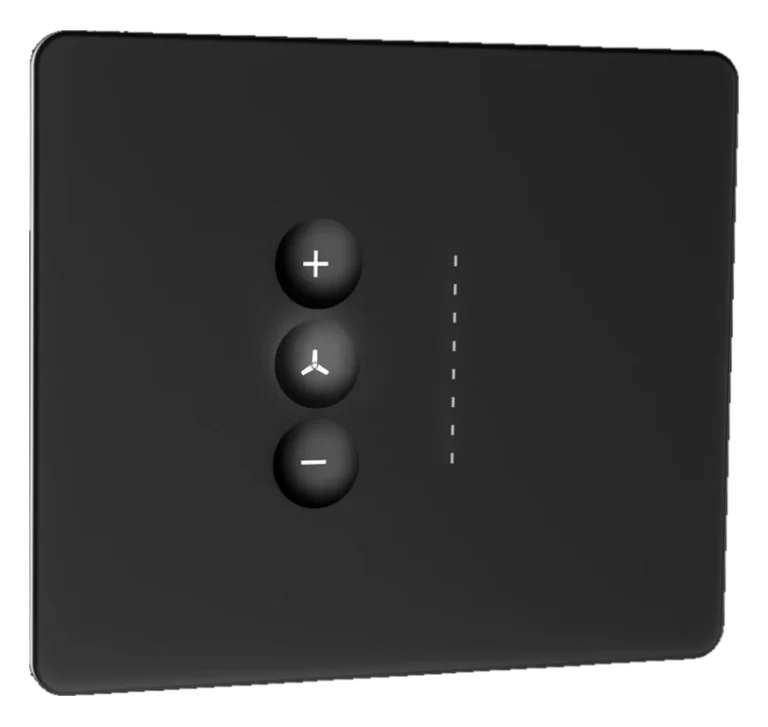 Eclipse matt glass 2m fan switch