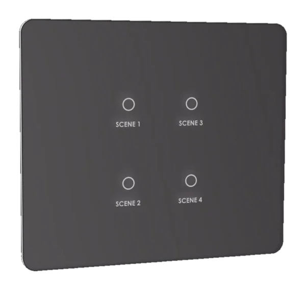 Lumora glossy glass 2m scene switch in grey